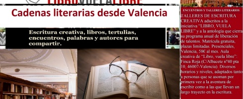 Recomendaciones de lectura del las comunidades literarias y el taller de escritura de LIBRO, VUELA LIBRE